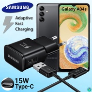 ที่ชาร์จ Samsung Galaxy A04s 15W Type-C ซัมซุงแท้ หัวชาร์จ(EU) สายชาร์จ 1-2เมตร Fast Charge ชาร์จเร็ว ชาร์จด่วน ของแท้ศูนย์