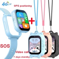 Smartwatch 4G Kids  GPS+WIFI Positioning System Video Call Sos Emergency Call Motion Count Hanging Neck Type Dual Use Smartwatch