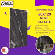 GRANIT TILE 60x120 NERO GALAXIA COVE KW1 GRANITE TOP TABLE NEW