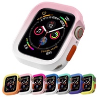 For Apple Watch Series 6 5 4 SE 40mm 44mm Ultra 2 49mm Luxury TPU Gradient Color Anti Fall Watch Case For Apple Watch Series 9 8 7 41mm 45mm Smart Watch Bumper Frame Protector