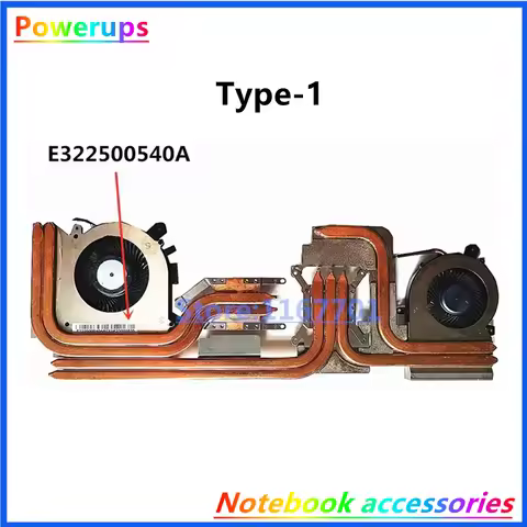 New Original Laptop CPU/GPU Cooler Radiator Heatsink&Fan For MSI GF65 Thin GF66 MS-1581 Creator 15M 