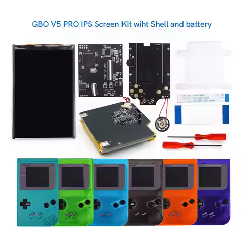 IPS V5 Pro Screen For GBO DMG 01 High Brightness Replacements LCD Type-c Battery Kits with Pre-cut S