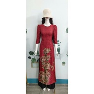 2hand Ao Dai Size M (Free colored pants)