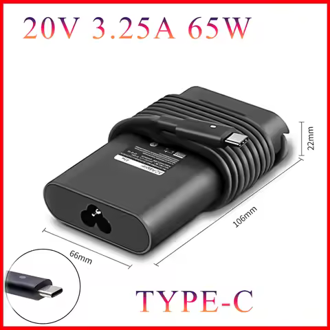 20V 3.25A 65W Laptop Ac Adapter Charger For Dell Latitude 5420 7410 7420 7400 5520 7320 5320 5300 52