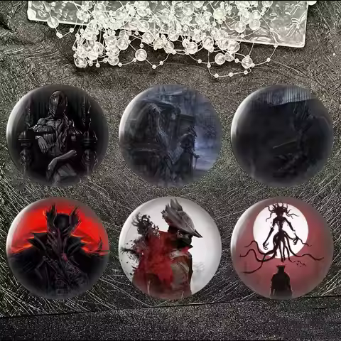 Game Bloodborne Dark Souls Brooch Metal Badge Brooch, Fashion Decorative Pins for Hat Bag Clothing D