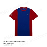 Lacoste เสื้อยืดคอกลม รุ่น Men’s Lacoste Sport Breathable Resistant Bicolor T-shirt Code: TH6928 10 