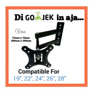 LED TV Arm Bracket 26", 24", 22 20 inch