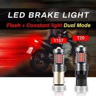 1PC 27LED Motorcycle Brake Light Bulb Flash & Non Flash T20/7443 1157/P21-5W (Strobe 3 Times+Constan