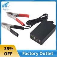 Portable DC Charger 12V/24V to 5V 4-Port USB Charger Usb Charger Multiport Usb Charger with Battery 