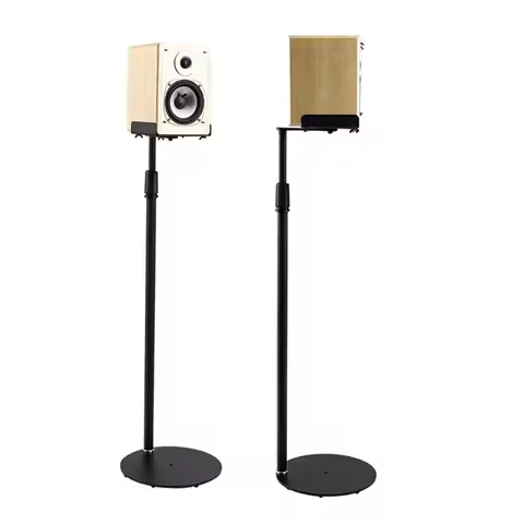 75-140cm Adjustable Speaker Stand Reliable Wall Floor Speaker Stand Universal Full Bake Paint Speake