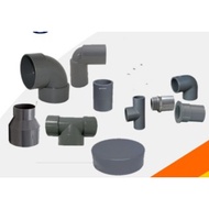 / pipe fitting, PVC pipe fitting,/ pipe connection, PVC pipe,/ tee, PVC pipe, pipe socket, 1/ 2 & 3/