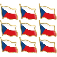 Czech Flag Lapel Pins Bulk - Metal Czechia Lapel Brooch Badge Pin Souvenir for Men Women Clothes Bag