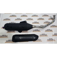 JVT POWER PIPE VERSION 2 / V2 WITH TITANIUM LONG TIP / HEAT GUARD FOR YAMAHA NMAX 155 V2 2020 AND UP
