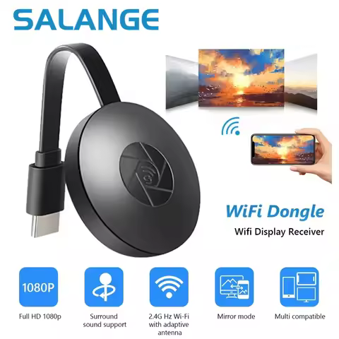Salange G2 Miracast TV Dongle Wifi Wireless TV Stick Supoort HDMI-Compatible 1080P Mirror Screen Dis
