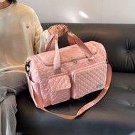 Bag Short-Distance Hand-Held Large-Capacity Rhombus Fitness Bag Portable Duffel Bag Essentials Organ