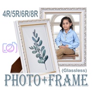 Photo with frame#size 4R to 8R#Gambar dan bingkai