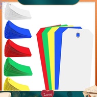 [grumyvj]500 Pieces 4 3/4Inch X 2 3/8Inch Plastic Shipping Tags Colorful Blank Labeling Tags Waterpr