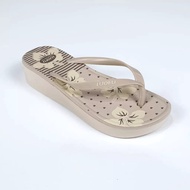 Sandal Wanita Karet Jelly Luofu Jepit Tebal Empuk Motif Bunga / Sandal Jepit Wanita Dewasa Terbaru