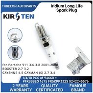 KIRSTEN Iridium Spark Plug for Porsche 911 3.6 3.8 2001-2008 BOXSTER 2.7 3.2 CAYENNE 4.5 CAYMAN (S) 