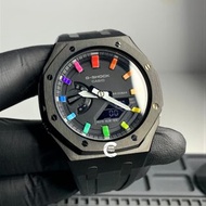 《改裝訂製》G-SHOCK特別限量版 男裝女裝手錶鋼錶電子錶 防水潛水錶 農家橡樹 Casioak Casio G Shock Special Limted Edition GMAS2100 Luxu