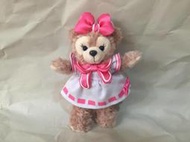 現貨供應~日本東京迪士尼海洋樂園~雪莉梅 簡單白色×粉色的衣服 站姿絨毛娃娃吊飾 達菲熊