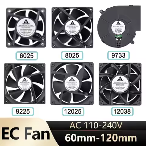 Gdstime EC 60mm 80mm 90mm 120mm Ball Brushless Fan AC 110V 120V 220V 230V 240V CPU Computer Case Fan