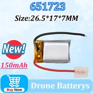 3.7V 150mAh Lipo Battery 651723 for Syma S107 S107G S107-19 for Skytech M3 RC Airplane Helicopter Dr