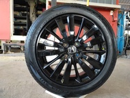 แม็กฮอนด้า ขอบ16 สีอบpowder coat พร้อมยาง nexen 185 55 16 ปี23 ยางสวยทุกเส้น ใส่ jazz city