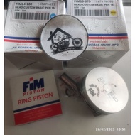 SEHER PISTON KIT RAW FIM 73 74 75 76MM PIN 15 16MM