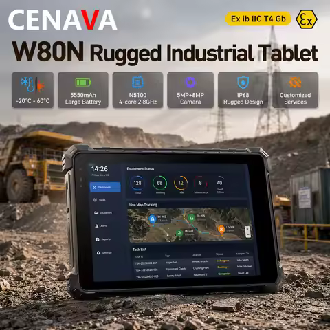 Tablet 8 inch Rugged CENAVA W80N Rugged Tablet 8 inch Intel N5100 Windows 10 Support Ubuntu IP68 Pro