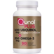 ❖ Qunol Plus Ubiquinol CoQ10 200mg with 250mg Omega-3