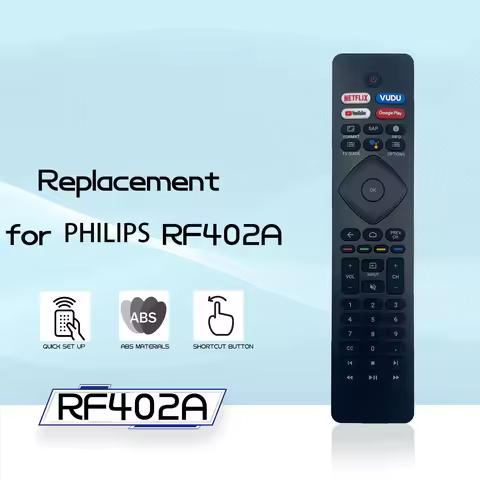 Replacement for Philips Smart TV Remote Control,Universal for Philips 4K UHD Android Smart TVs NO VO