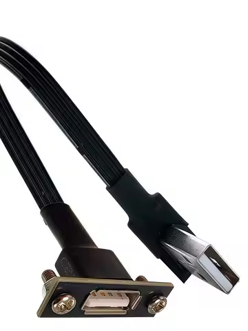 10CM USB 2.0 male to female extension cable with built-in screw hole locking connector,30cm, 1m, 90
