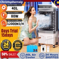 🔥🔥 [In Stock] CHRIS Air Cooler 40L Portable Air Conditioner Fan Fast Cooling Remote Control Air Cool