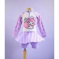 Nu Nong Kids long-sleeved swimsuit (purple)