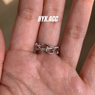 Women's ring with niche design, pig nose cross ring