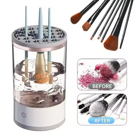New Electric Automatic Rotating Makeup Brush Cleaner Cosmetic Brush Washing Machine