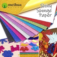 MEIHUA Handmade Paper, A4 Self-adhesive Glitter Foam Paper, Flash Colorful EVA Cardstock Decorations