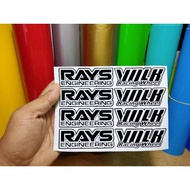 Sticker rim te37 untuk rim 15",16",17",18",19",20"