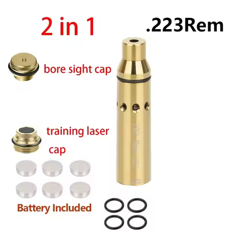 Tactical Training Laser Bullet Sight Bore Sighter 2 in 1 Dry Fire Snap Caps for Glock17 Glock43 G43X