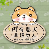 Custom Room Sign: Beware of Dogs, Ferocious Beast Home, Cute Dogs Inside, Do Not Enter, Evil Dogs Si