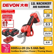 DEVON 8305-Li-20 20V Brushless Cordless Pruner / Pruning Shears