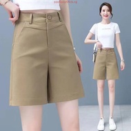 Eyouth 20177 women casual shorts high waist Korean Style button waist short pants for ladies
