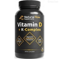 Flow itamin D3 with K2 Complex, 5000 IU, 60 Capsules 9X0U