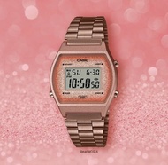 นาฬิกา Casio รุ่น B640WCG-5 นาฬิการุ่นใหม่ล่าสุด สีพิงค์โกลด์หน้าปัดวิบวับ - ของแท้ 100% รับประกันศูนย์ CMG 1 ปีเต็ม