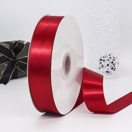 FUN~2 Rolls 1.6 Inch Wide Burgundy Satin Ribbon Polyester Ribbon For Gift Wrapping Flower Wrapping Cake Box 91m