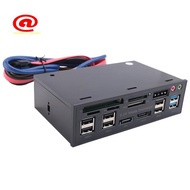 5.25 Inch Usb 3.0 Front Panel Pc Usb 3.0/2.0 Hub E-  Audio Multi Card Reader for Computer Case Optic
