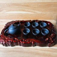 Khay Trà Vân Gỗ Việt Nhật Hình Chữ Nhật Kích Thước 35x23cm Sang Trọng - Cao Cấp. Đức Nhung Store