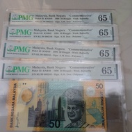 low number 2 zero pmg 65epq 66 epq rm50 sukom commonwealth games 1998 malaysia polymer Banknote unc 
