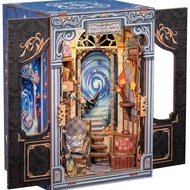 Cutefun Book Nook Kit, DIY Miniature House Kit for Teens, Book Nook Kits for Adults,